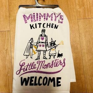 New Dish Towel Halloween Kitchen Towel Mummy’s Little Monsters NWT